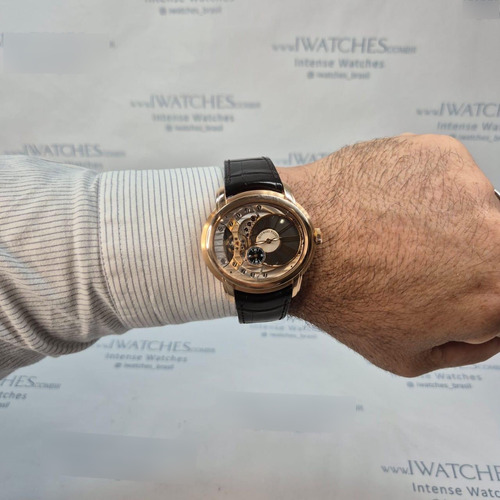 Audemars Piguet Millenary 4101 Ouro Rosé Skeleton 46mm Castanho Rosé Skeleton (Usado)