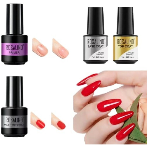 Kit Blindagem P/ Extensão E Esmaltação De Unhas Gel-rosalind