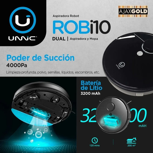 Aspiradora Robot Inteligente Trapeadora Mopa Unnic + Sensor | Cuotas sin  interés