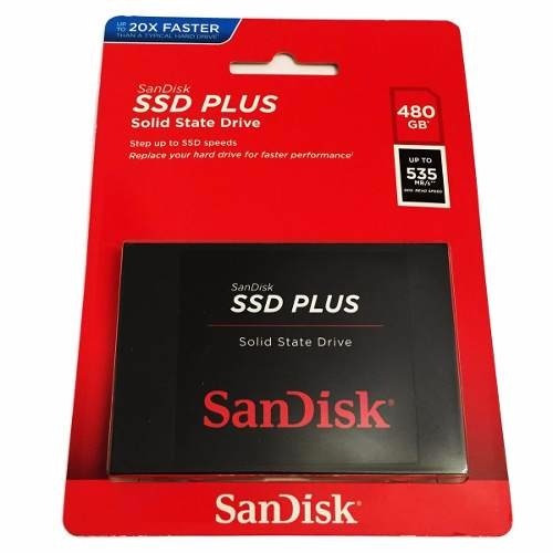 Hd Ssd Sandisk Plus 480gb  2,5 535mbs Sata 3 G26 Modelo Novo