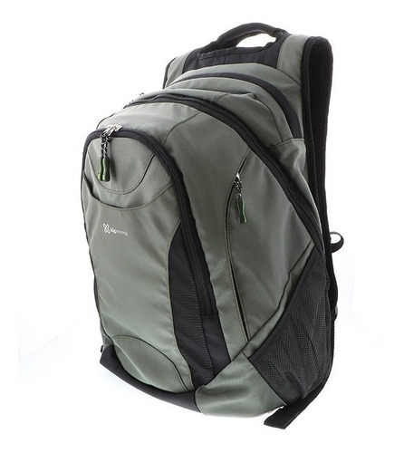 Bulto De Notebook Klipx Greenstone 17 Gris/negro Tipo Mochil