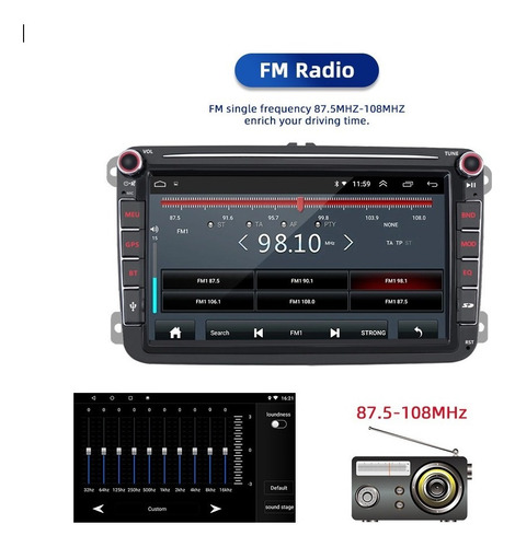 Aparelho De Som Automotivo Para Vw Amarok Jetta Mk6 Passat