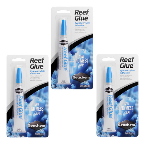 Reef Glue 20 Gr Seachem Pegamento Corales 3 Piezas