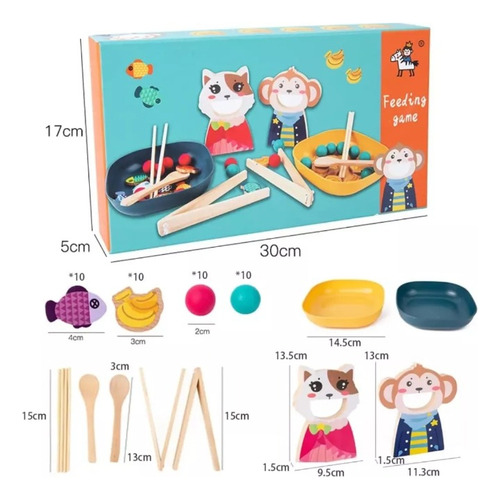 Juego Didáctico Estimulación Motricidad Fina Para Niños