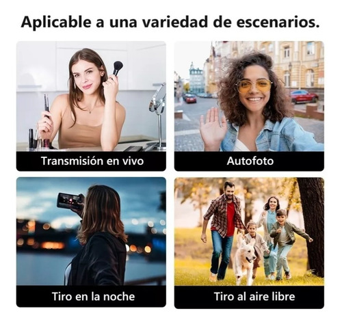 Axnen Selfies Stick Con Trípode Bluetooth Control Remoto Led