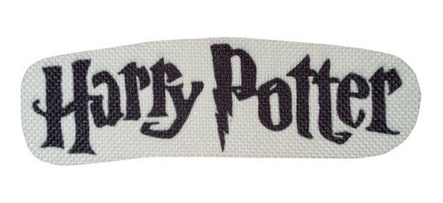 Parche Harry Potter Título Películas Libros Estampado 13x4cm