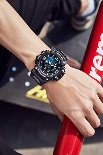 Gosasa Reloj Para Hombre De Cara Grande Militar Multifunción