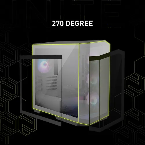 Funda Para Pc Msi Mag Pano M100r Pz Micro-atx Con 4 Ventilad