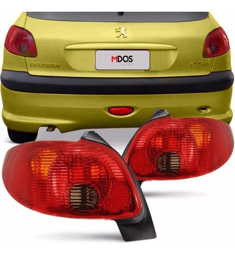 Juego Faro Trasero Peugeot 206 Acrilico 2004 Al 2012 Oferta