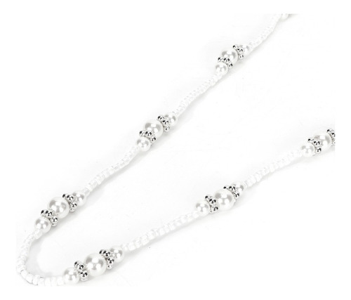 Cadena De Anteojos Elegante Cordón De Perlas Artificiales F
