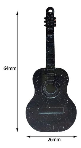 Colgante En Forma De Guitarra, Suministros Creativos Para