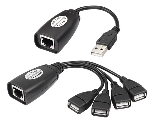 Xmsjsiy Extensor Usb A Travs De Ethernet Usb 2.0 A Rj45 Lan 