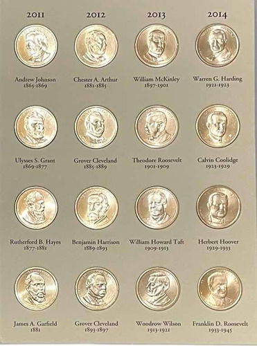 Colección De Monedas 1 Dólar Presidentes Eua Sin Circular (Usado)