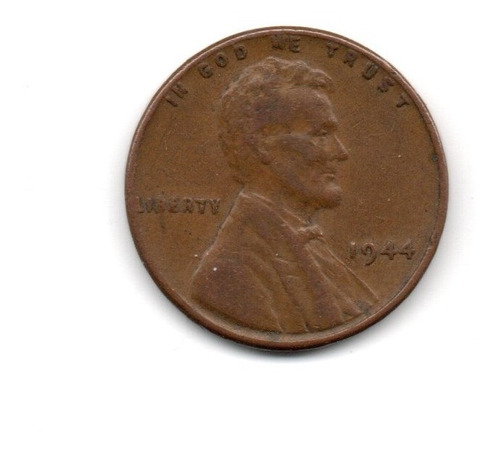 Estados Unidos Usa Moneda 1 Cent Año 1944 Km#a132 Lincoln