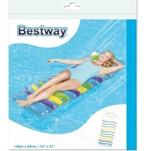 Colchón Colchoneta Salvavidas Inflable Bestway Para Alberca