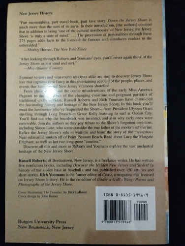 Down The Jersey Shore Libro Ingles (Usado)