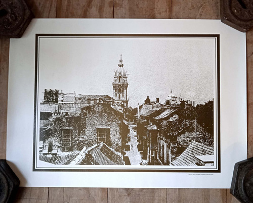 Fotograbado Francisco Pinaud -catedral Y Tejados, Cartagena 