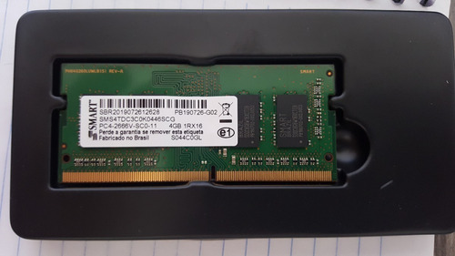 Imagem 3 de 3 de Memória Ram 4gb Ddr4 Pc4 2666mhz 1rx16 Smart