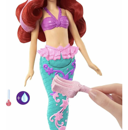 Disney Princess Ariel Splash De Color Cambia De Color