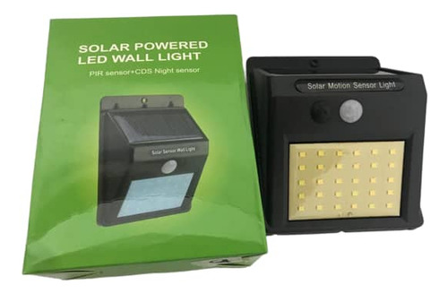 Lámpara Solar Con Sensor 30 Luces Led 