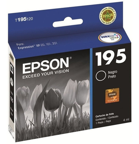 Cartucho Epson T195 Negro Original Mayoristas