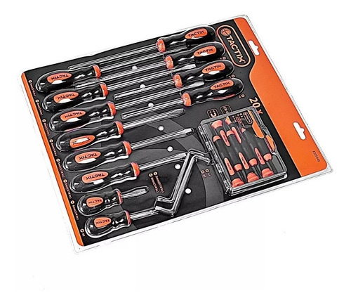 Imagen 6 de 10 de Juego Destornilladores Tactix Tx205440 20 Pzs Precision