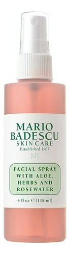 Loção Facial Spray with Aloe, Herbs and Rosewater Mario Badescu para todos os tipos de pele de 118mL