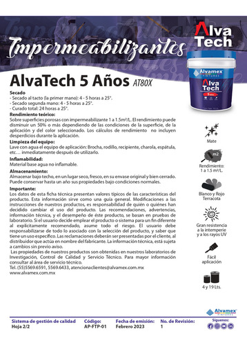 Impermeabilizante 4 Litros Secado Rápido Galón Color Rojo Terracota