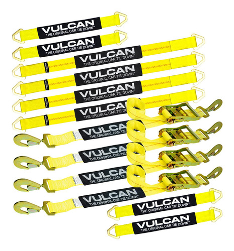 Vulcan Kit Completo De Amarre De Correa De Eje Con Correas D