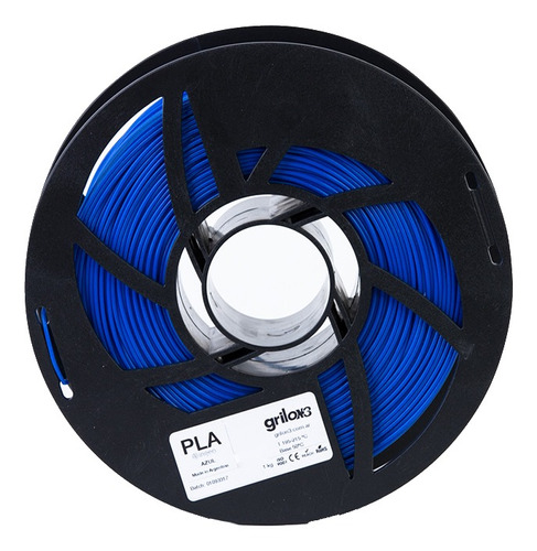 Imagen 1 de 3 de Filamento 3D PLA Grilon3 de 1.75mm y 1kg azul