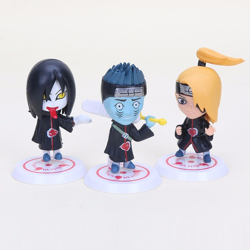 Kit 11 Action Figure Bonecos Naruto Hidan Madara Akatsuki