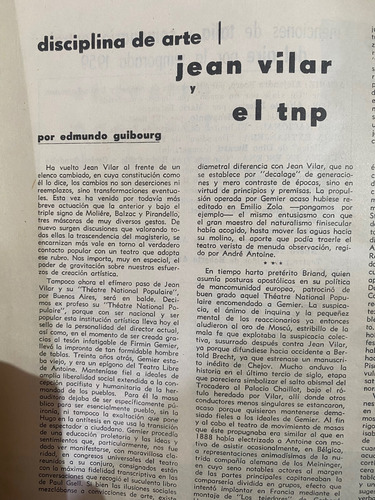 Talia Revista De Teatro Y Arte Año V N 19/20 Noviembre 1960 (Usado)