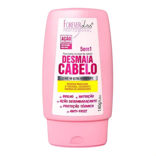 Kit Forever Liss Desmaia Cabelo Pente Golfinho Beauty Secret