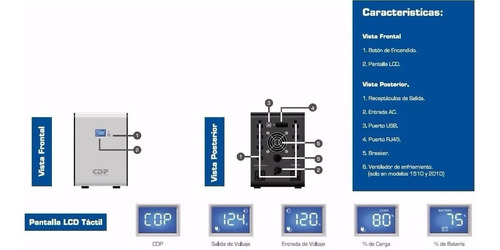 Ups Cdp R-smart 2010 2000va 1200w Pantalla Lcd 10 Tomas 2kva