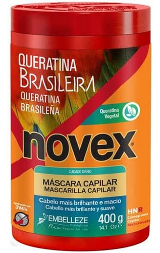 Novex Mascarilla Capilar Queratina Brasilena 14 Oz