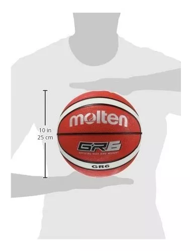 molten Basketball Bgr5-RW - Pelota de Baloncesto, Color Rojo