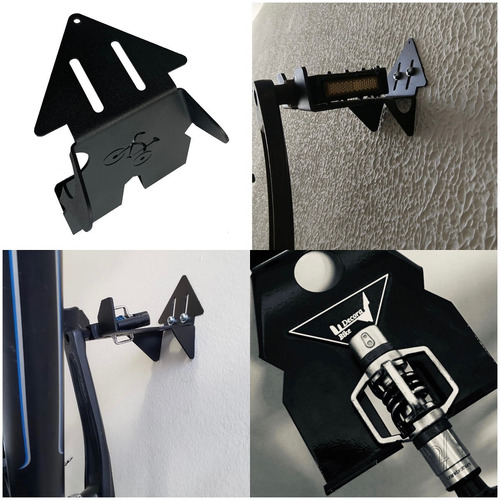 Imagem 6 de 10 de 3 Unidades De Suporte De Parede P 3 Bicicletas - Decora Bike