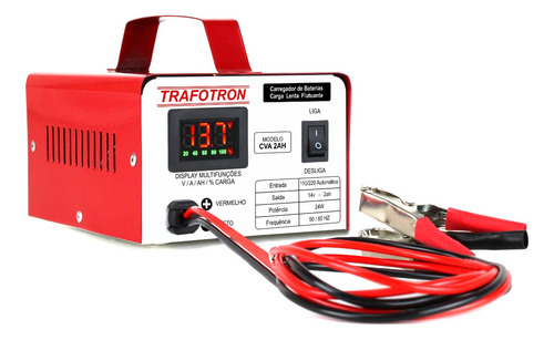 Carregador De Bateria 12v Cva2ah Com Display Multi Funções