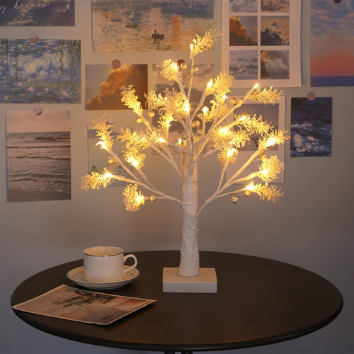 Luz Nocturna Led Led Led Con Forma De Árbol, Mesita De Noche