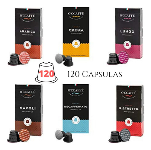 Elige Tu Pack 120 Cápsulas Occaffe Compatibles Con Nespresso