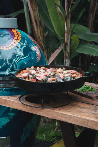 Imagen 4 de 10 de Accesorio Disco Grande Para Kamado B10 Parrilla Ahumador