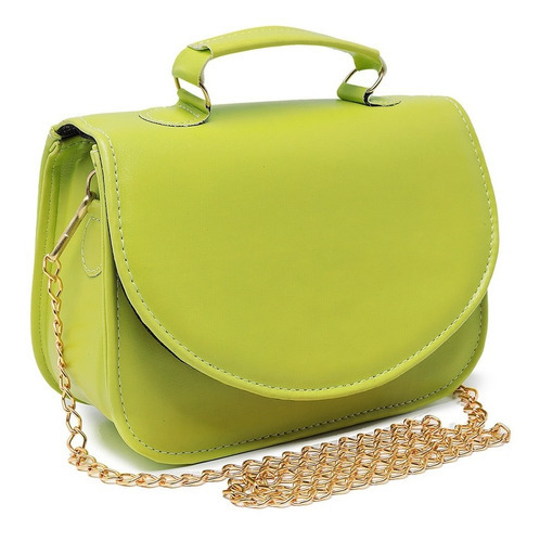 Bolsa Feminina Pequena Luxo De Ombro Coleção Vrm Cores Cor Verde Cor da correia de ombro Mesma cor da Bolsa