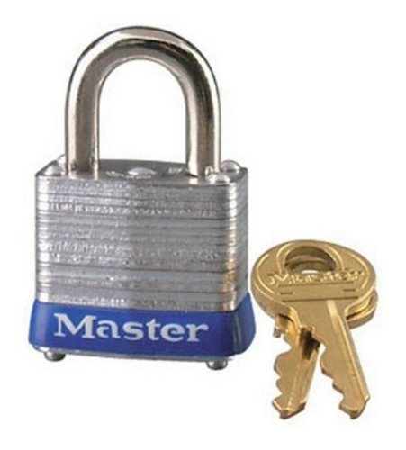 Candado Laminado 51mm Gancho Corto Ml084 Master Lock Ml1724 Color Gris