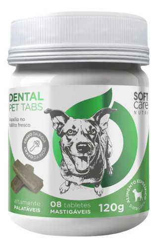 Dental Pet Tabs Soft Care Nutri - 8 Tabletes Mastigáveis