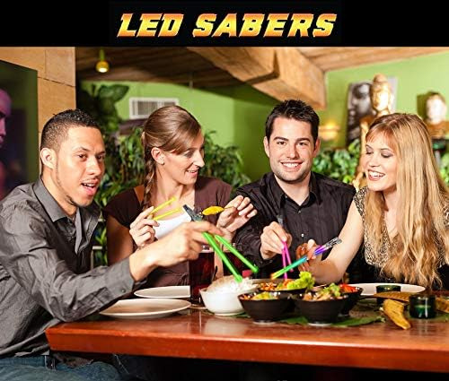 Lightsaber Chopsticks Light Up Star Wars Led Glowing 4 Pairs