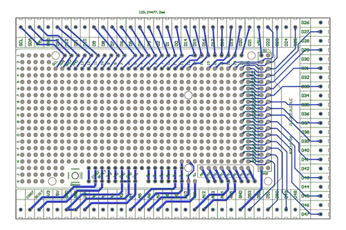 Proto Screw Shield Bornera Para Arduino Mega2560 Ensamblada