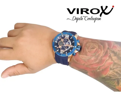 Reloj Virox An logo Cron grafo Caja Acero R01430073g Cuotas sin