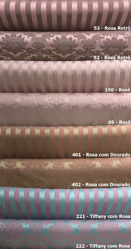 Tecido Jacquard Adamascado Medalhão 1x2.80 Jaquard Decoração