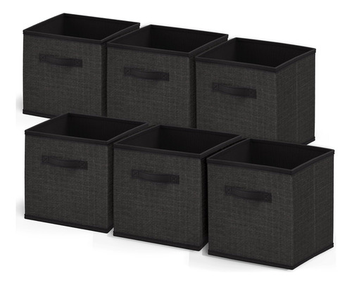 Cubos Almacenamiento Plegables Organizadores 6 Unidades Tela