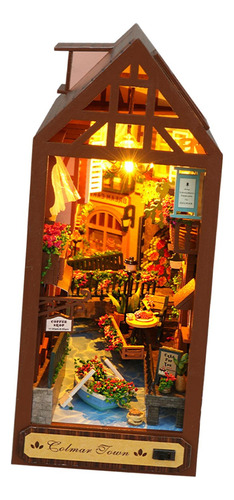 Kits De Suporte Para Livros Diy 3d Quebra-cabeça De Madeira